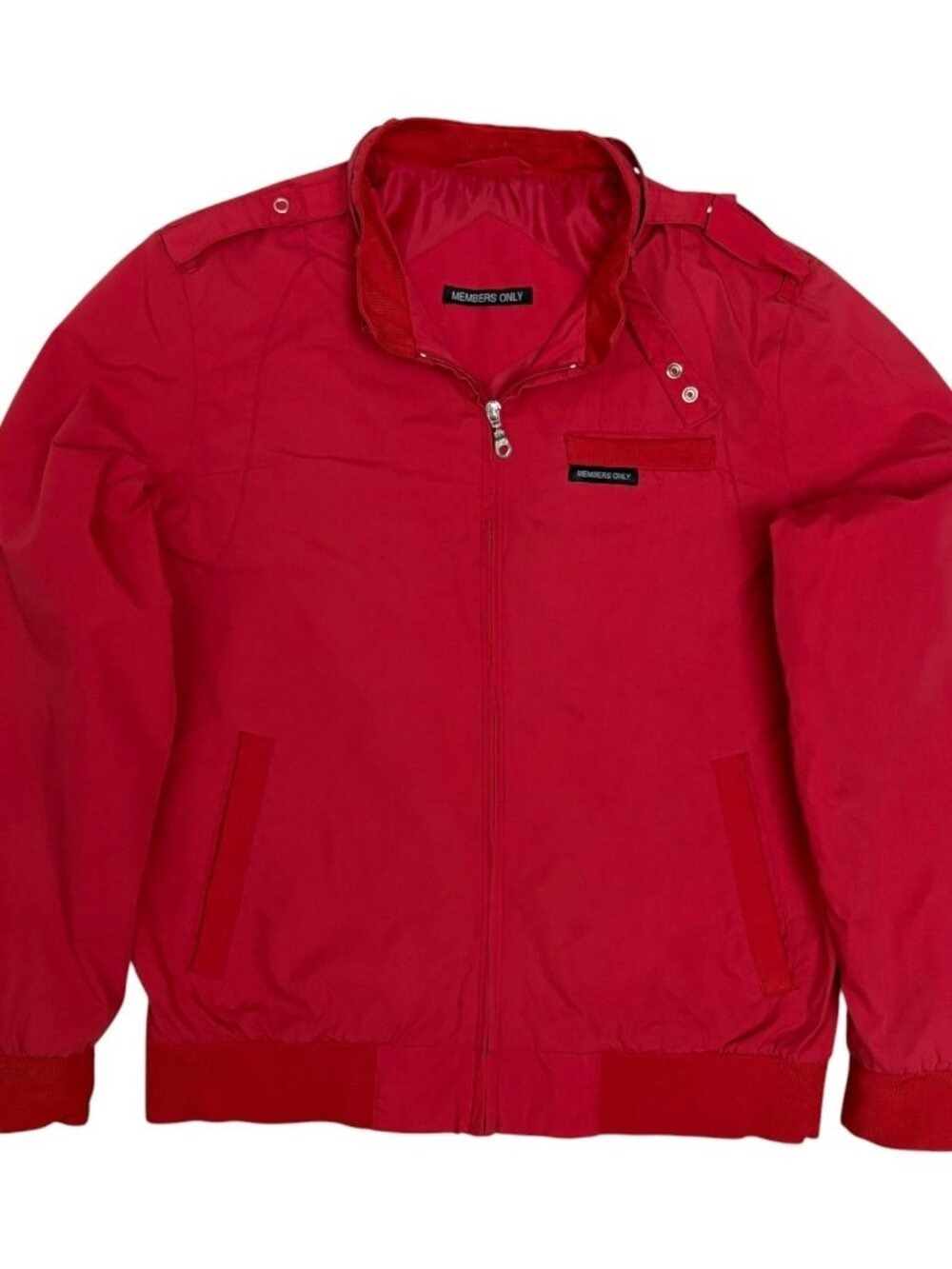 MEMBERS ONLY Vintage Jacket Bomber Red Retro Business Casual Coat Mens Medium